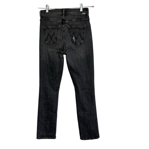 Mother Jeans The Mid Rise Dazzler Ankle Open Later Faded Black Stone Wash Sz 25 - Picture 2 of 11